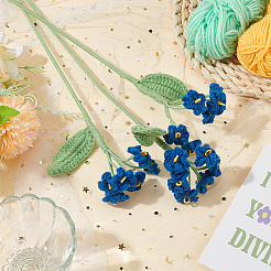 Ornamenti floreali in filato di poliestere fatti a mano all'uncinetto&nbsp;DIY-WH0430-622A