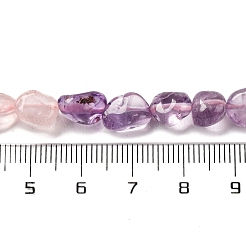 Natürliche Rosenquarz & Amethyst Perlenstränge&nbsp;G-L610-B13-01