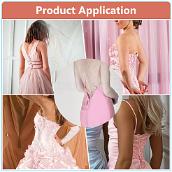 Reemplazo de la cremallera del vestido de novia de las mujeres&nbsp;LS-DIY-WH0128-10C