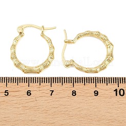 Pendientes de aro de latón&nbsp;EJEW-D348-01G