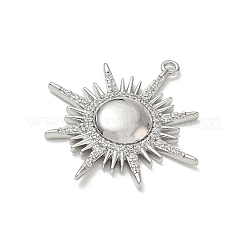 Pendentifs en laiton zircon cubique transparent&nbsp;CU-CBAA9EB-07B-P