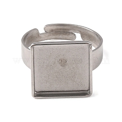 Componentes de anillos de dedo ajustables de acero inoxidable 304&nbsp;SA-CBA8B85-08D-P