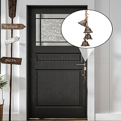 Carillon éolien en fer de Noël&nbsp;DIY-WH0899-81