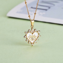 6 ciondoli in ottone chiaro con zirconi cubici&nbsp;ZIRC-SZ0003-67