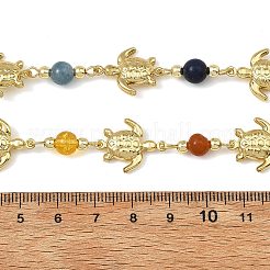 Chaînes à perles rondes faites à la main&nbsp;AJEW-JB01653-01