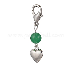 7 pieza de colgante de chakra redondo de jade blanco natural y cornalina&nbsp;HJEW-JM03192
