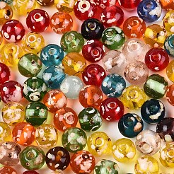 Picasso Backfarbe Glas Saatperlen Perlen&nbsp;SEED-N007-38A-02