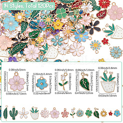 14 styles de pendentifs en alliage émaillé&nbsp;ENAM-SC0005-96
