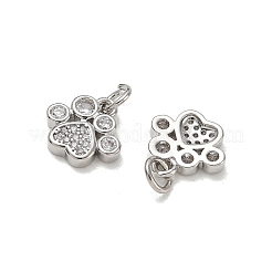 Messing micro pave klar zirkonia charme&nbsp;CU-CBA7E58-01P