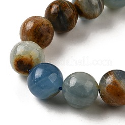 Perles de calcite bleues naturelles&nbsp;G-H312-C02-12mm