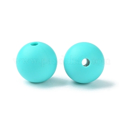Perles focales rondes en silicone écologique de qualité alimentaire&nbsp;SIL-F003-01E