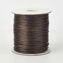 Экологически чистый корейский вощеный шнур из полиэстера, кокосового коричневый, 0.5 мм, около 169.51~174.98 ярда (155~160 м) / рулон