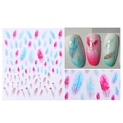 Filigrane curseur gel nail art, Conseils de manucure de conception d'ongles de fleurs/fruits/animaux 3d, pour les femmes filles manucure nail art décoration, couleur mixte, 9x7.7 cm