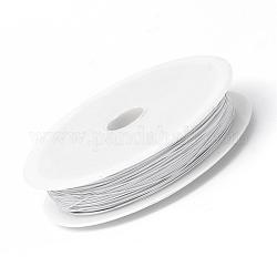 Tiger Tail Wire, Nylon-coated Stainless Steel, White, 0.8mm, about 59.05 Feet(18m)/roll, 10 rolls/group