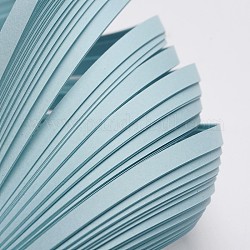 Bandes de papier quilling, bleu clair, 530x5mm, à propos 120strips / sac
