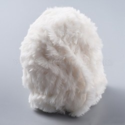 Пряжа из полиэстера и нейлона, имитация меха норковая шерсть, для вязания мягкого пальто, белые, 20x0.5 мм