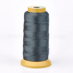 ポリエステル糸  カスタム織りジュエリー作りのために  ダークスレートグレー  0.25mm  約700m /ロール