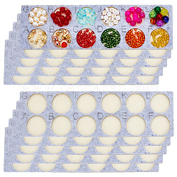 PH PandaHall 10pcs Bead Mat Beading Boards Bead Design Trays Felt Jewelry Bracelet Organizer Storage Tray for Jewelry Making Creating Bracelets Necklaces and Other Jewelry 8.6x2.5inch