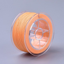 Nylonfaden Kabel, für Schmuck machen, orange rot, 0.4 mm, ca. 196.85 Yard (180m)/Rolle
