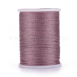 Polyester-Metallfaden, Flamingo, 1 mm, ca. 7.65 Yard (7m)/Rolle