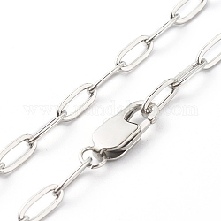 304 из нержавеющей стали кабель цепи ожерелья, цвет нержавеющей стали, 17.1 дюйм (43.5 см)