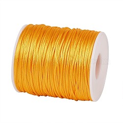 Hilo de nylon, para la fabricación de la joya, oro, 1.5mm, alrededor de 109.36 yarda (100 m) / rollo