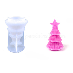 Moldes para velas de silicona de calidad alimentaria para árbol de Navidad diy, para hacer velas perfumadas, blanco, 105x68mm