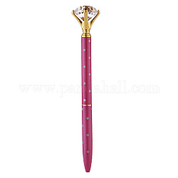 Пластиковая алмазная ручка для сверления, полька точка рисунок, инструменты для алмазной живописи, с бриллиантовым орнаментом, светло-вишневый, 135x9~24 мм