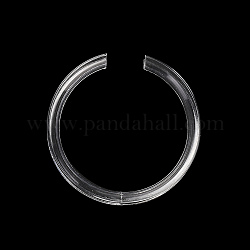Прозрачные пластиковые одинарные кольца-дисплеи для браслетов, прозрачные, 5.7x0.9 см