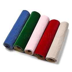 ポリエステルジュエリー植毛布  自己粘着性の布地  ミックスカラー  180~280x0.5~1mm