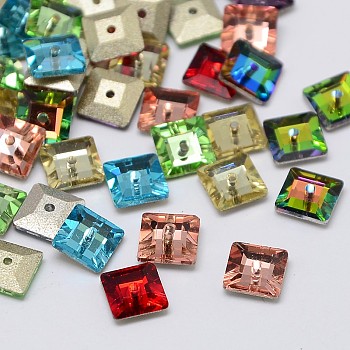 K9 Glass Rhinestone Beads RGLA-M001-6x6mm-M