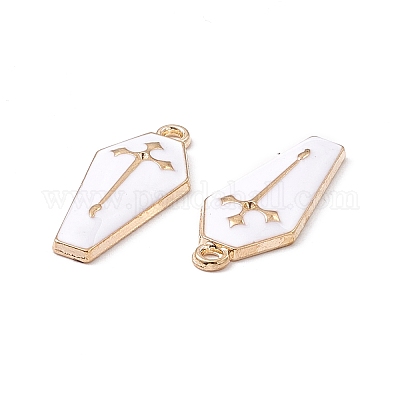 Pendente smaltati in lega&nbsp;ENAM-H039-10G-D-1