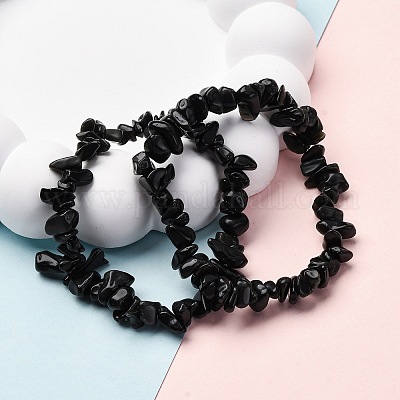 Pulseras naturales del estiramiento de ágata india&nbsp;BJEW-JB03681-04-1