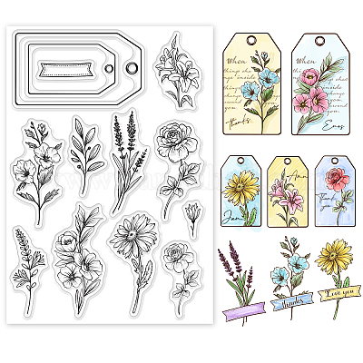  10 Sheets Different Themes Silicone Clear Stamps Plants and  Flowers Small Clear Stamps for Card Making Decoration and DIY Scrapbooking  : Arts, Crafts & Sewing