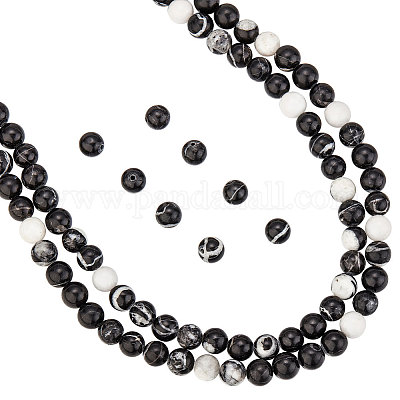 Wholesale Nbeads 2 Strands 2 Style Natural Gemstone Round Beads