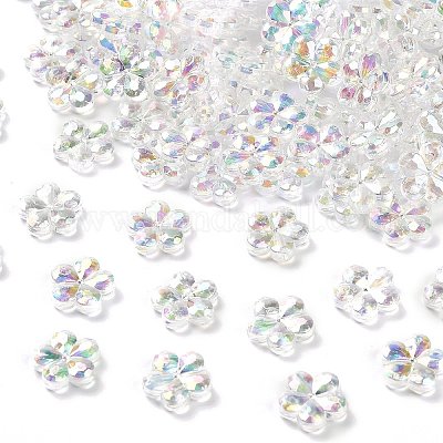 Perles acryliques transparentes&nbsp;PACR-H004-01A-1