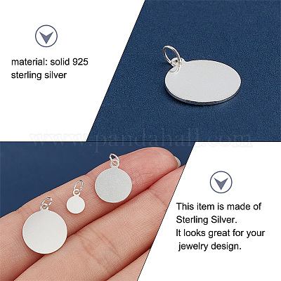 925 Sterling Silver Simple Design Lock Pendant With Engraving