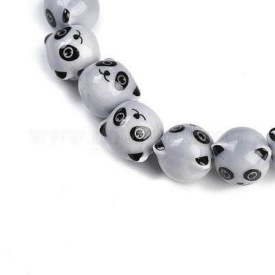Chapelets de perles en porcelaine manuelle&nbsp;PORC-P029-02C-1