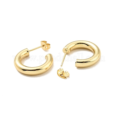Small Half-Hoop Earring Findings in 18K Gold and Platinum Plating