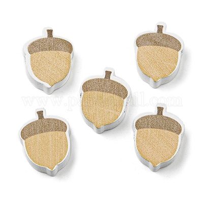Bemalte herbstliche Holzperlen&nbsp;WOOD-H105-02-1