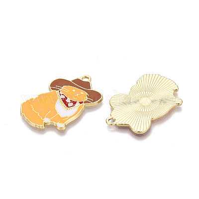 Pendentifs d'émail en alliage&nbsp;ENAM-R137-02G-05-1