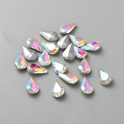 Glas Strass Cabochons&nbsp;GLAA-WH0042-30C-1