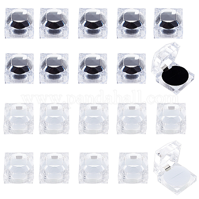 Wholesale Transparent Plastic Ring Boxes 