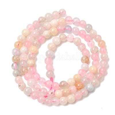 Morganite naturale filoni tonda&nbsp;G-I159-4mm-1