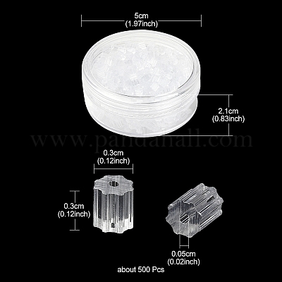 500 pz di dadi auricolari in plastica&nbsp;KY-YW0001-26-1