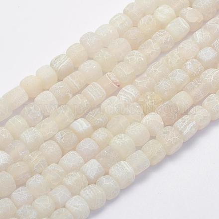 Chapelets de perles d'agate naturelle G-G705-10mm-04-1