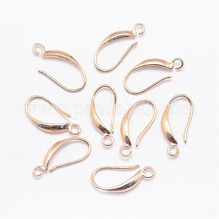 Rack Plating Brass Earring Hooks KK-E672-098KCG-1