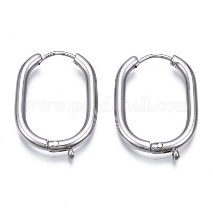 316 accessoires de boucles d'oreilles en acier inoxydable chirurgical STAS-N097-055P-1
