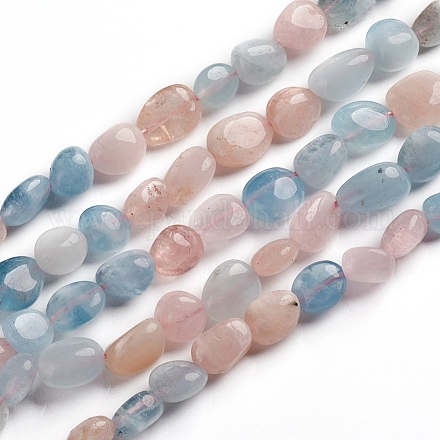 Natural Morganite Beads Strands X-G-D0002-B27-1