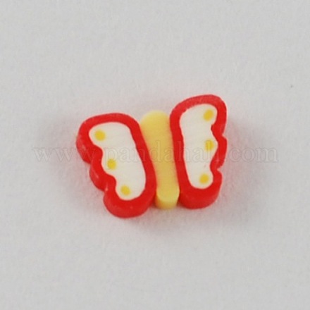 Schmetterling Polymer Clay kein Loch Rohre Nagelkunstdekoration für Mode Nagelpflege X-CLAY-Q107-2-1